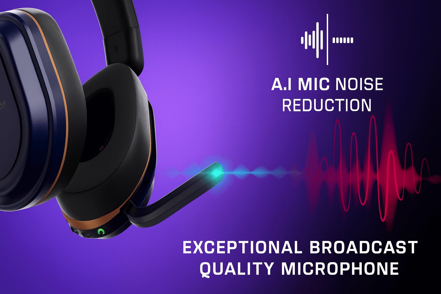 Side view of Turtle Beach Gaming Headset